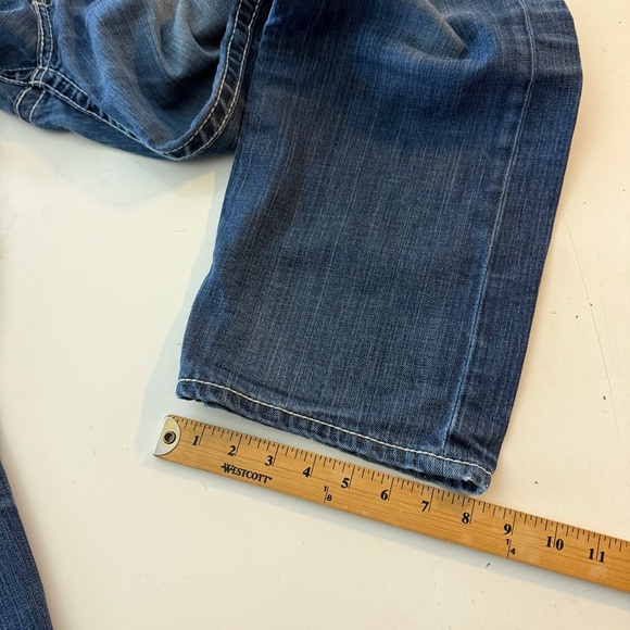 Big Star Union Straight Leg Thick Stitch Distressed Designer Jeans Mens 36 x 30 - Picture 11 of 12